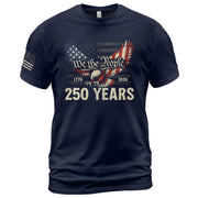 America 250th Anniversary T-Shirt 1776-2026 – We The People & Eagle Freedom Tee - Rust Field Wear