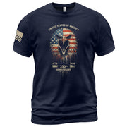 USA 250th Anniversary 1776-2026 T-Shirt – America Flag Eagle Patriotic Freedom Shirt - Rust Field Wear