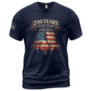 America 250th Anniversary 1776-2026 T-Shirt – We The People 250 Years Liberty Bell Patriotic Tee - Rust Field Wear