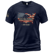 USA 250th Anniversary 1776-2026 T-Shirt – USA Map & Eagle We The People Patriotic Shirt - Rust Field Wear