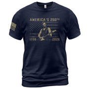 America’s 250th Anniversary Patriotic US Flag Shirt Vintage Abraham Lincoln Guitar Tee - Rust Field Wear