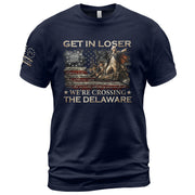 The Delaware Crossing Patriotic Tee - Historic 1776-2026 Commemorative Cotton Apparel - Rust Field Wear
