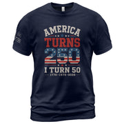 Born In 1976 - 50 Year Milestone Graphic Apparel - 250 Year Anniversary Commemorative - Rust Field Wear