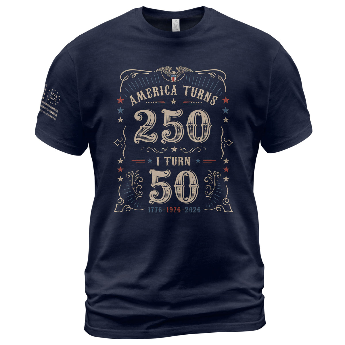 50 Year Legacy Graphic Tee - Commemorating 250 Years of History 1776-2026 Shirt Style - Rust Field Wear
