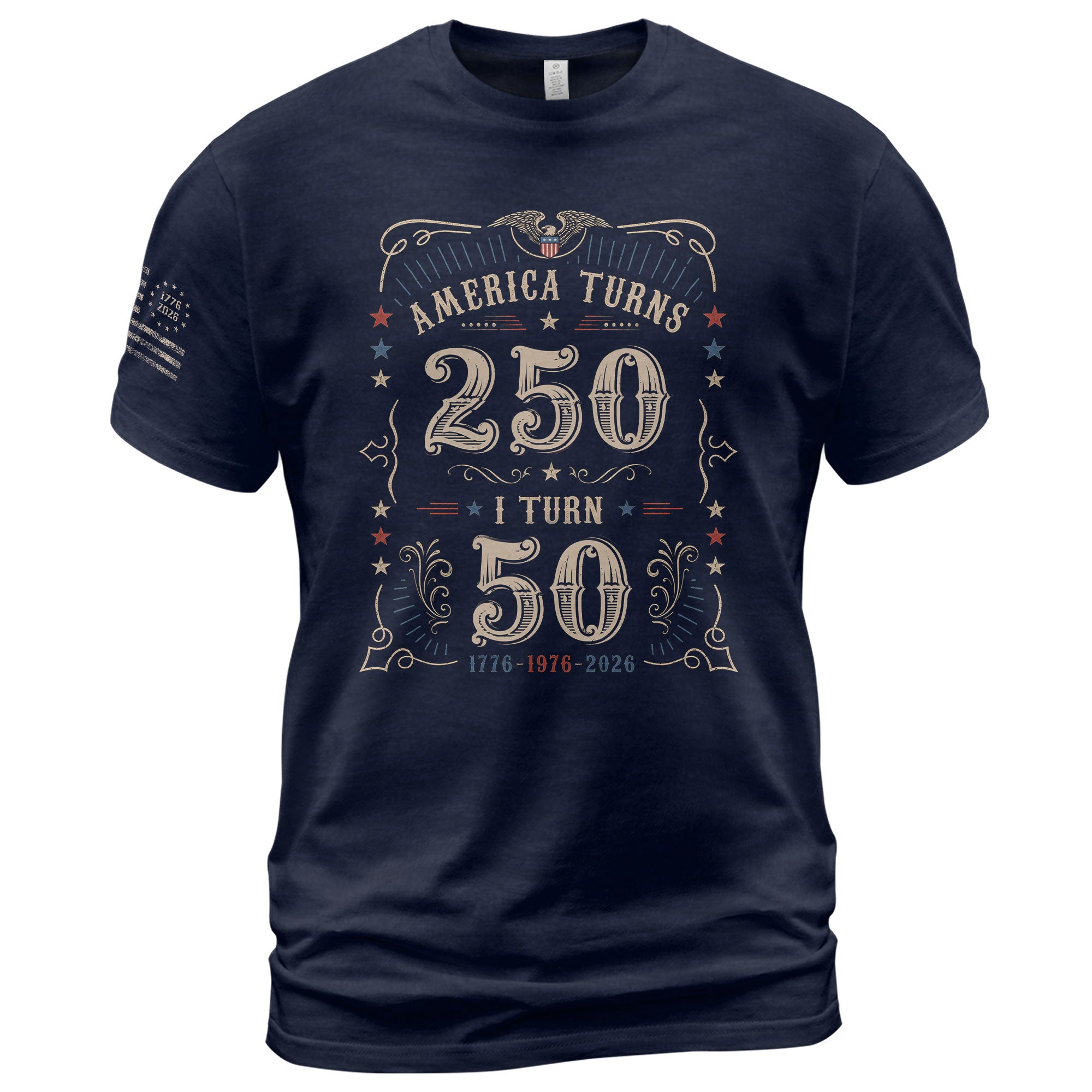 50 Year Legacy Graphic Tee - Commemorating 250 Years of History 1776-2026 Shirt Style - Rust Field Wear