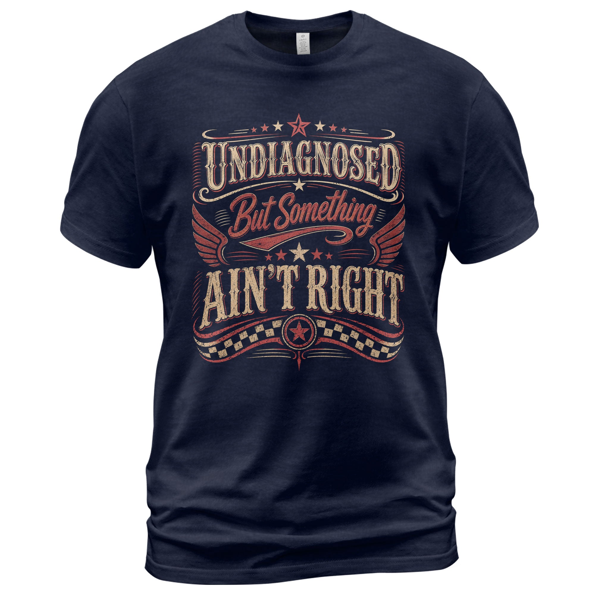Undiagnosed But Something Ain't Right Tshirt - Vintage Chronic Illness Awareness Tee - Rust Field Wear