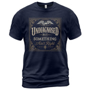 Undiagnosed But Something Ain't Right Tshirt - Vintage Filigree Chronic Illness Tee - Rust Field Wear