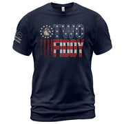 Two Fiddy Star-Spangled Graphic Tee - Patriotic 250th Anniversary Vintage Cotton Shirt - Rust Field Wear