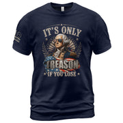 Vintage Style Patriotic T-Shirt - It’s Only Treason If You Lose Liberty Bell Design - Rust Field Wear
