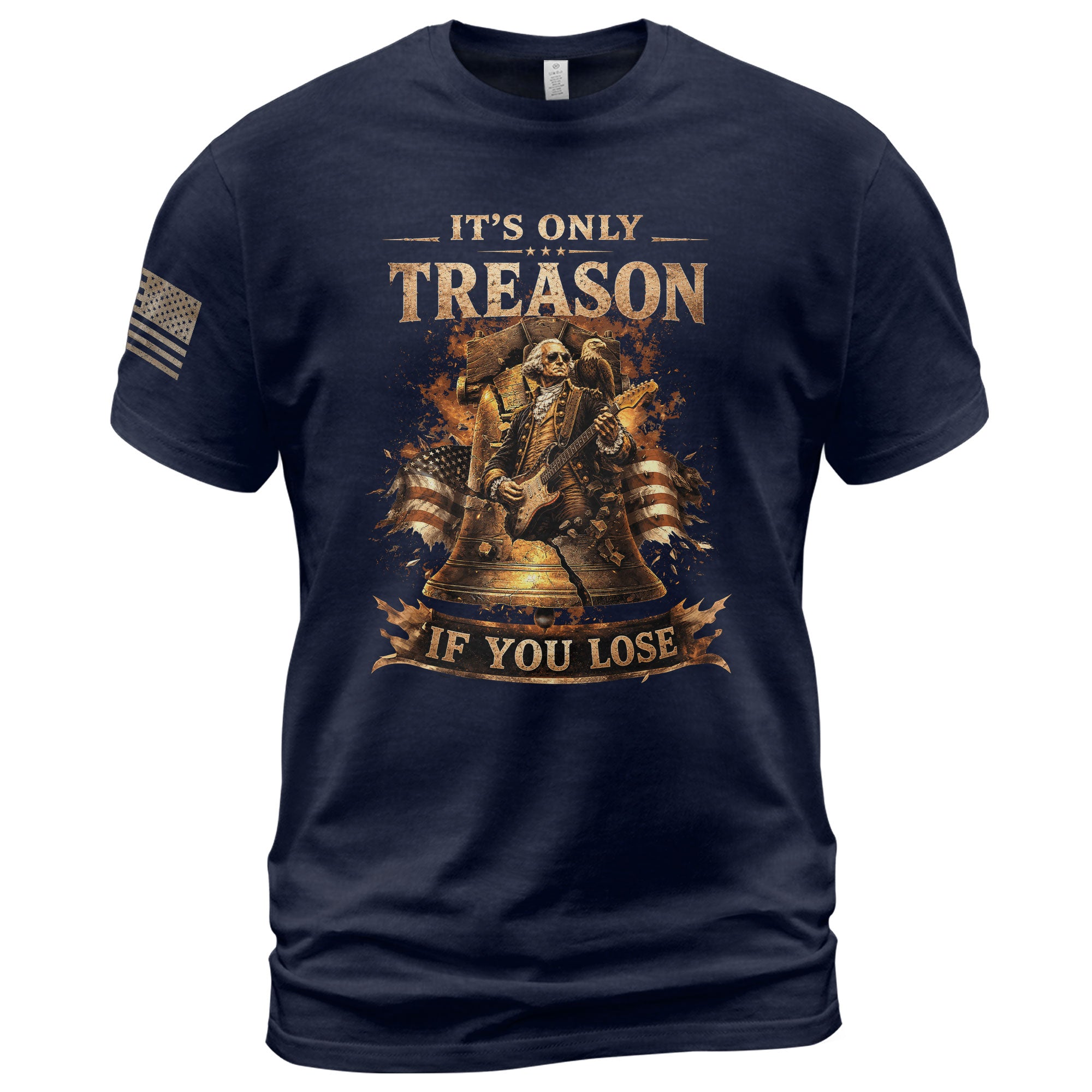 Historical Graphic Apparel - It’s Only Treason If You Lose Liberty Bell Design Tee - Rust Field Wear