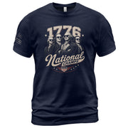 1776 National Champs Patriotic Top - Vintage Style Founding Fathers Graphic Shirt - Rust Field Wear