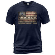 Undiagnosed But Something Ain't Right T-Shirt Vintage American Flag Graphic Tee - Rust Field Wear