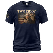 Two Fiddy George Washington 1776 2026 Patriotic Graphic Tee American Heritage Shirt - Rust Field Wear