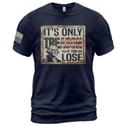 It's Only Treason If You Lose T-Shirt Vintage George Washington Patriotic US Flag Tee - Rust Field Wear