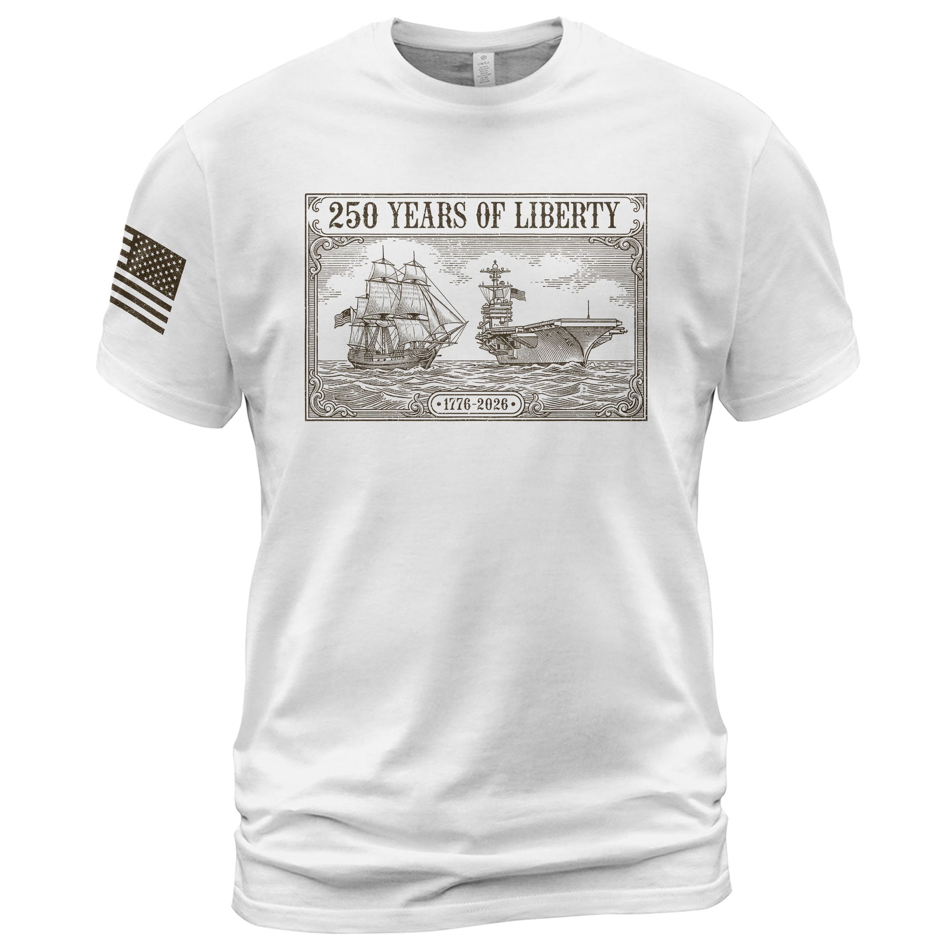 USA 250 Years Independence Shirt 1776–2026 Patriotic Freedom Celebration Shirt - Rust Field Wear