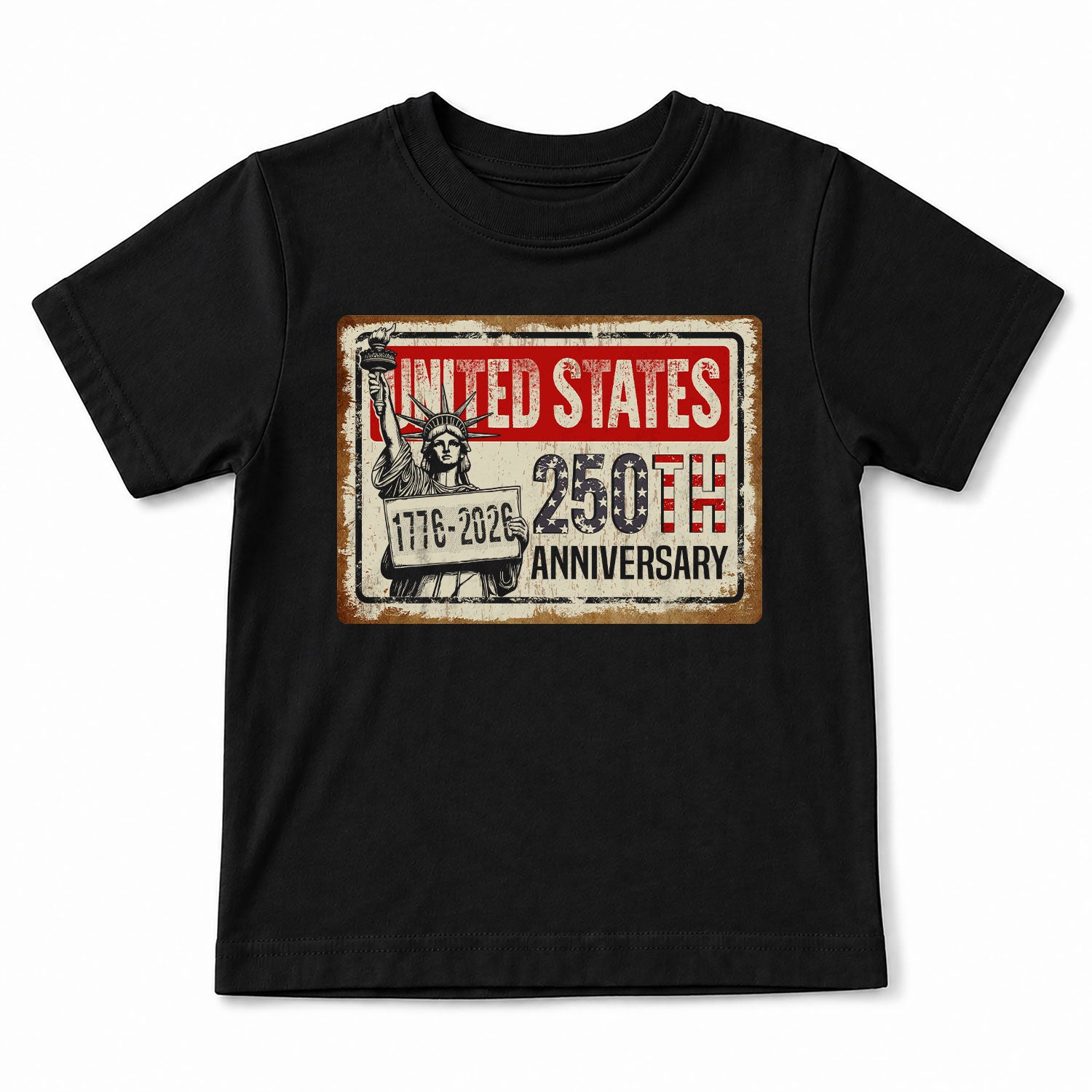 Kids United States 250th Anniversary T-Shirt 1776–2026 Patriotic Freedom Youth Tee
