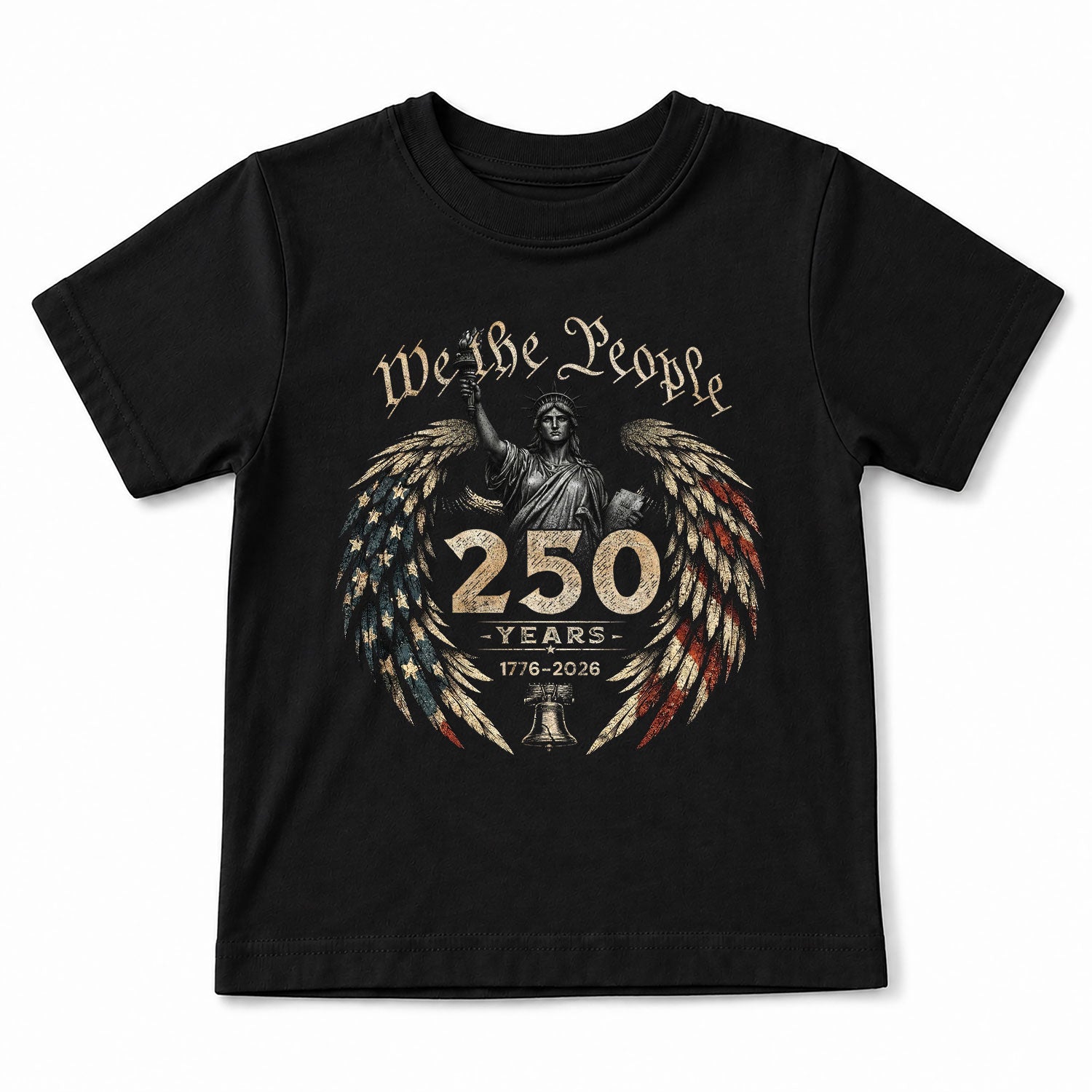 We The People 250 Years Kids Shirt 1776–2026 Patriotic Liberty Youth Tee