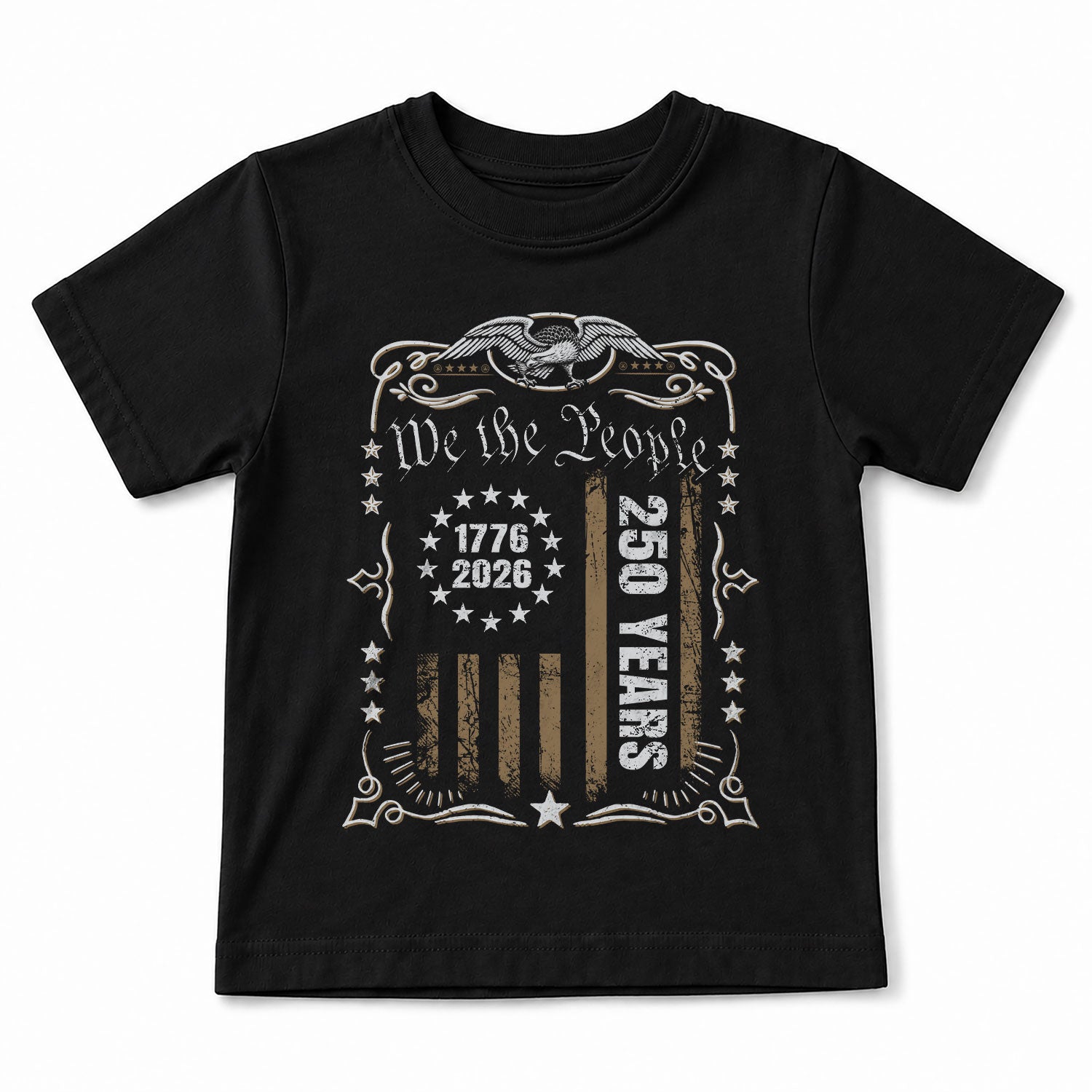 250 Years Kids T-Shirt We The People Patriotic Betsy Ross Flag 1776-2026 Youth Tee Shirt