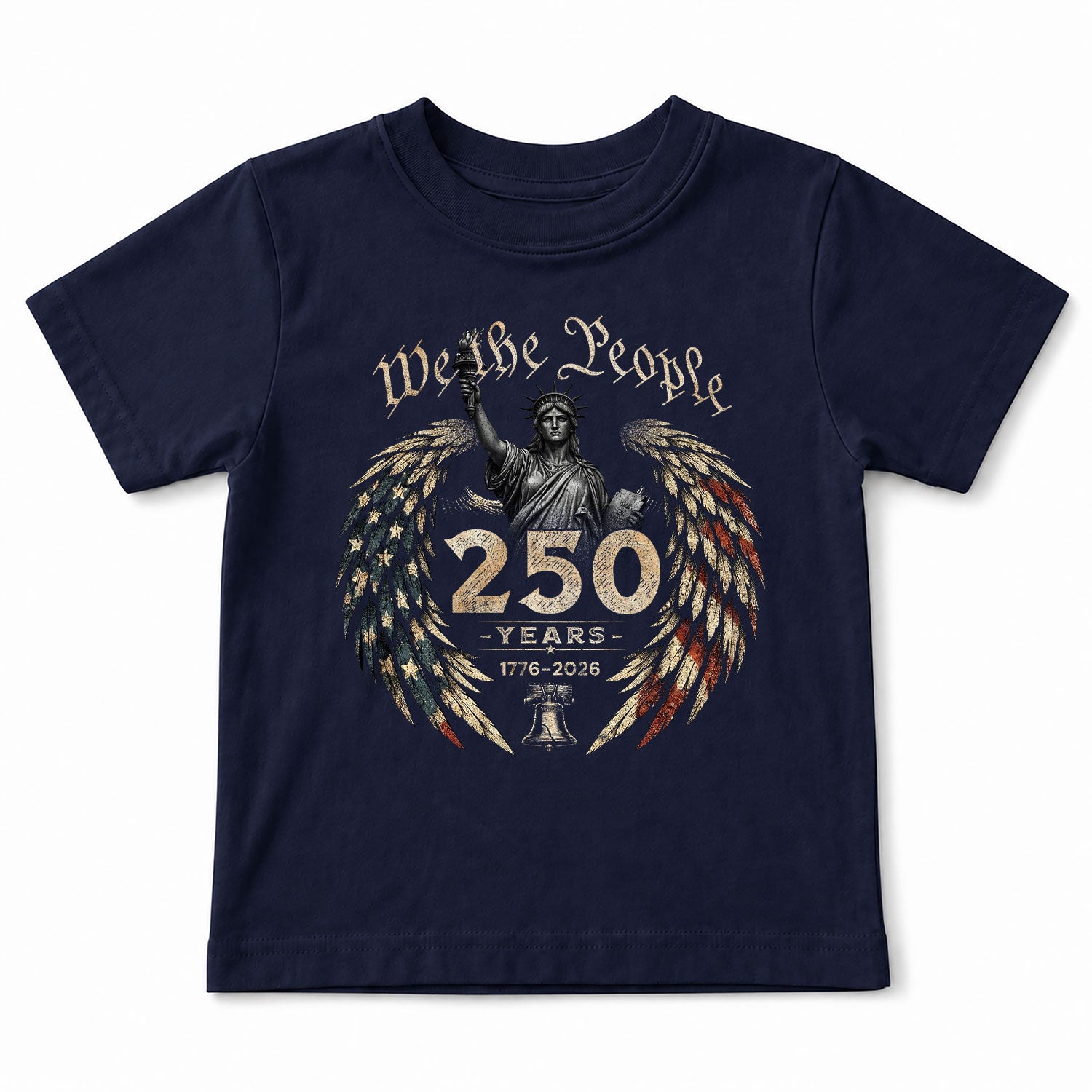 We The People 250 Years Kids Shirt 1776–2026 Patriotic Liberty Youth Tee