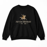 USA 250th Anniversary 250 Years Embroidered Sweatshirt 1776-2026 Patriotic Horseman Heritage