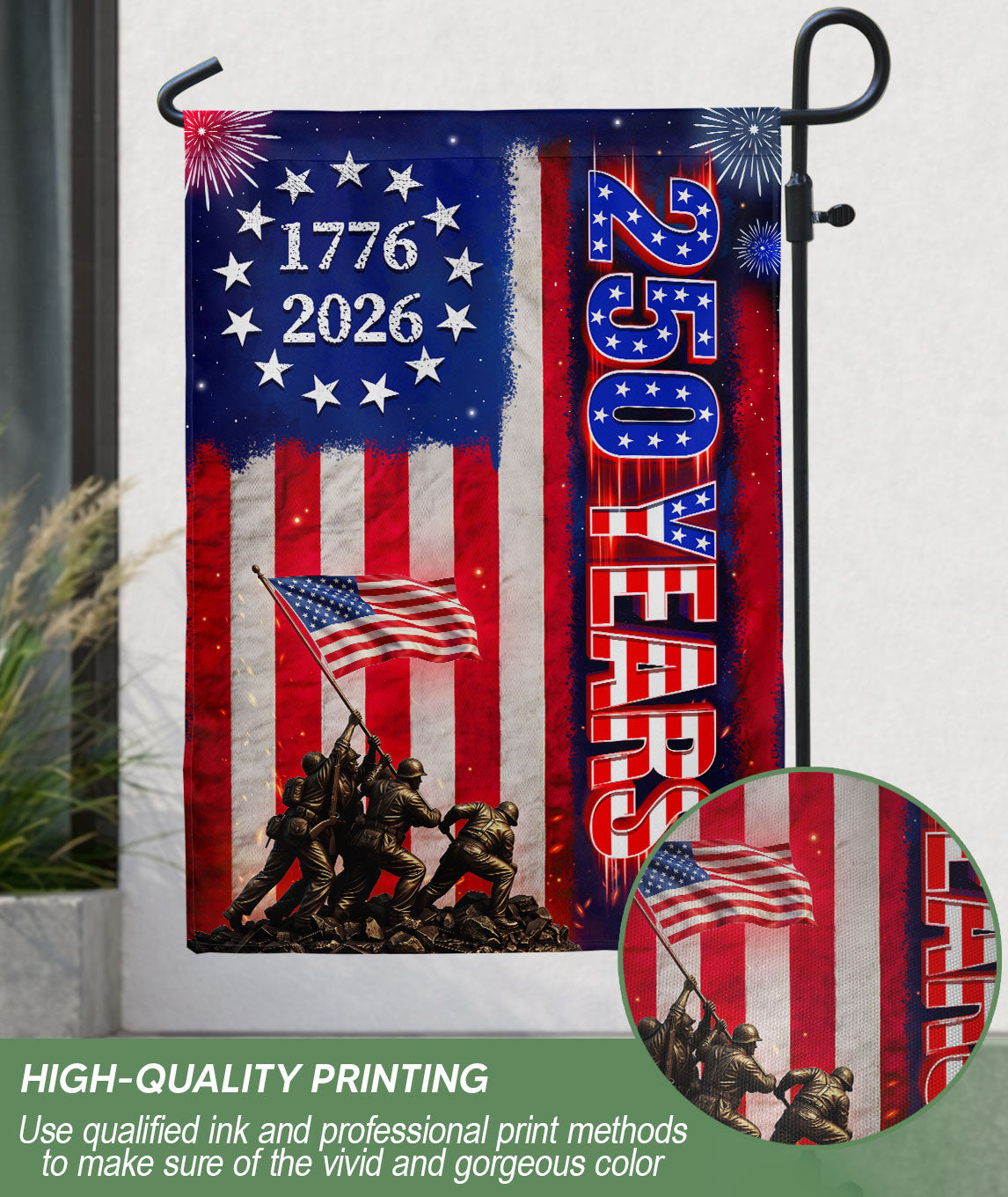 American Eagle House Flag 250th Anniversary Patriotic USA Decoration