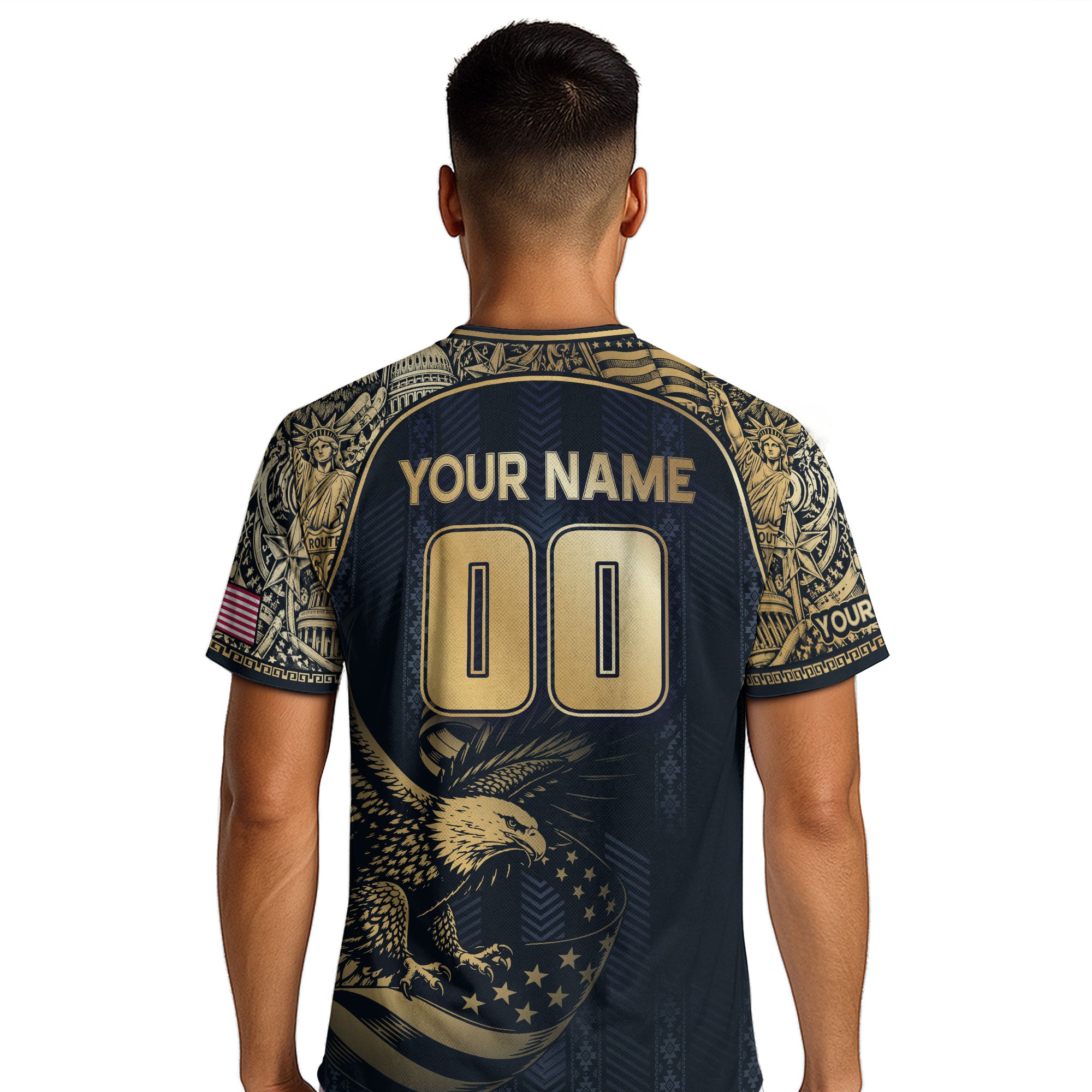 USA Eagle Soccer Jersey Style Adult Shirts Custom Name Number Personalized Activewear