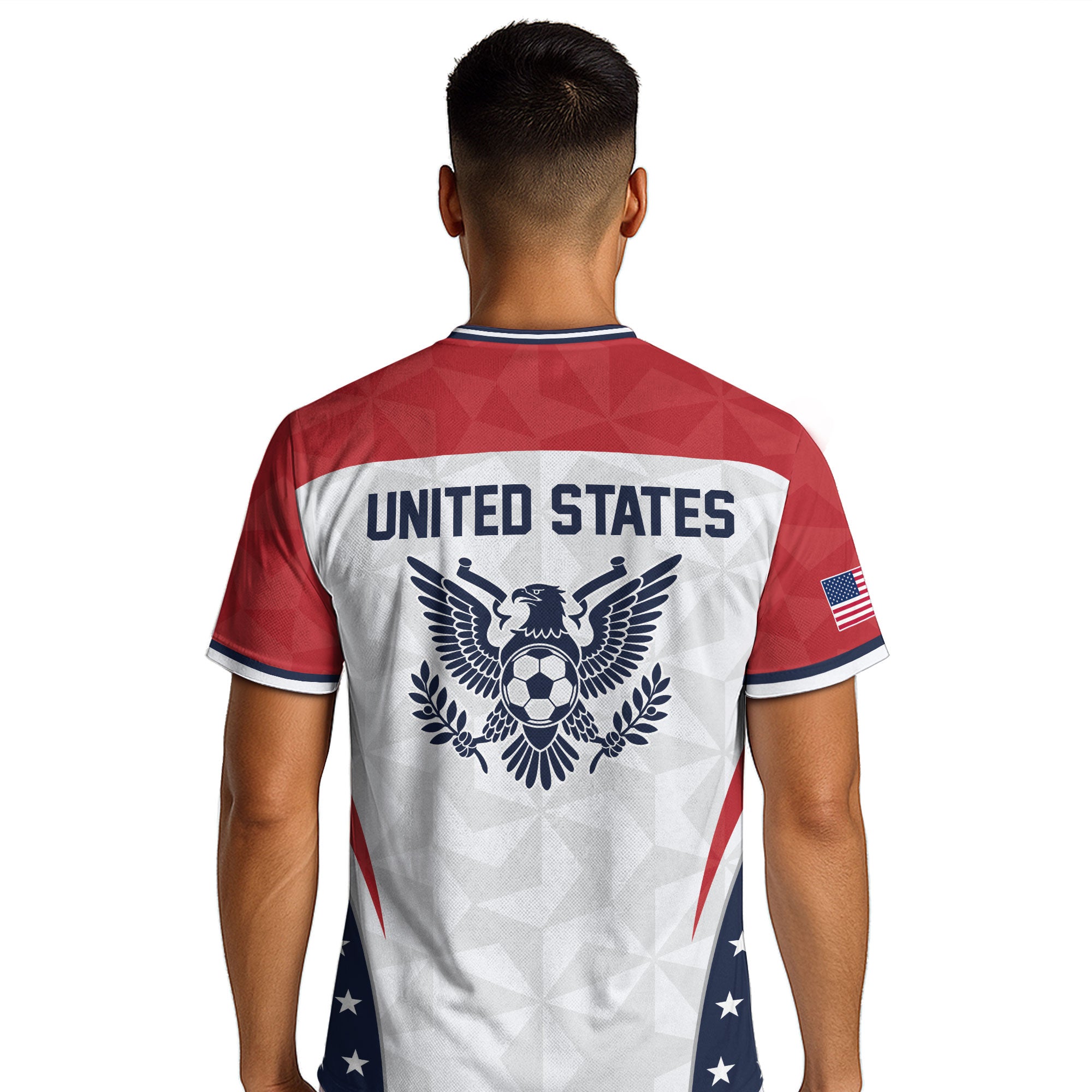 USA Soccer Jersey Adult United States Patriotic Eagle Shirt American Football Tee
