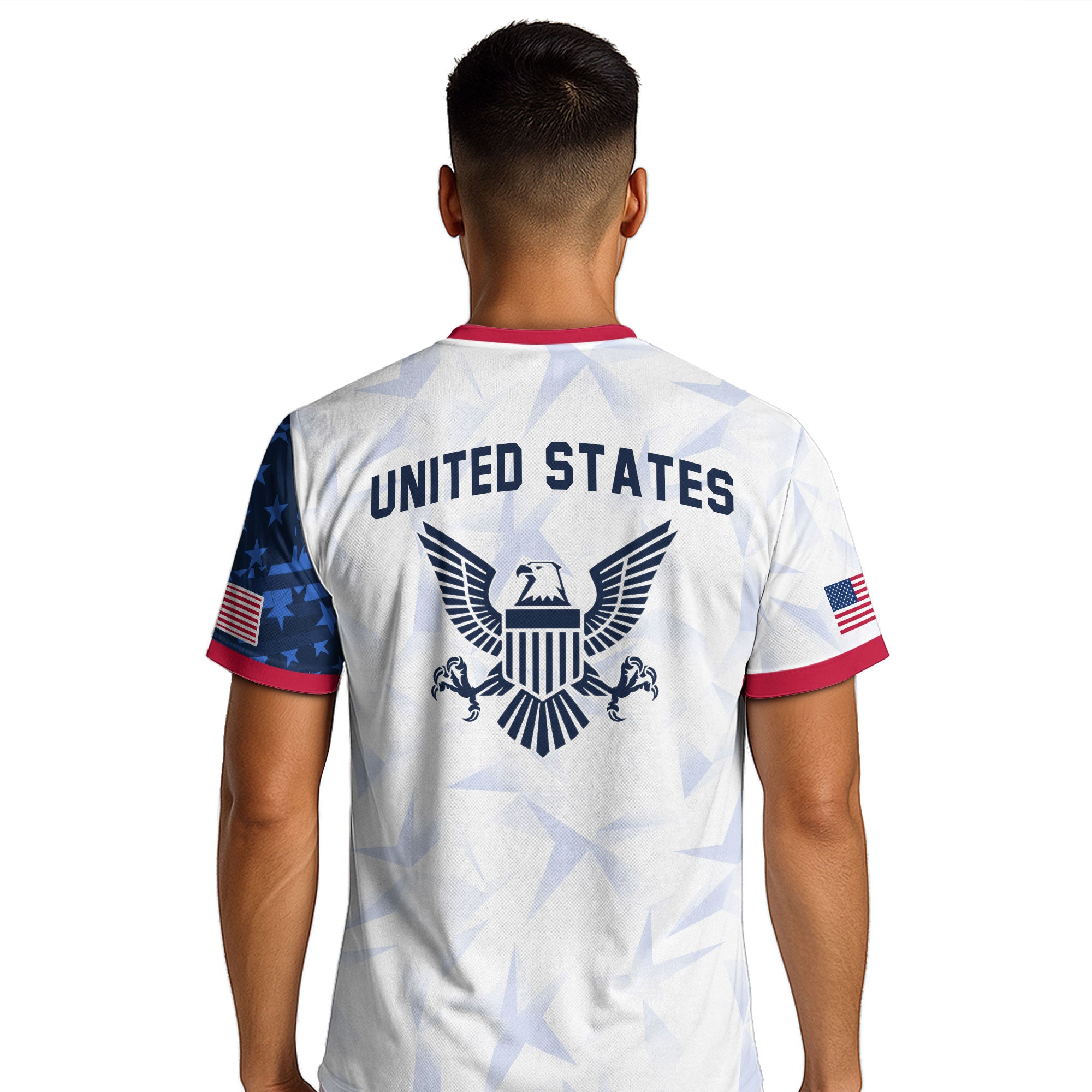 USA Eagle Soccer Jersey Adult American Pride Patriotic Soccer Fan Graphic Shirt