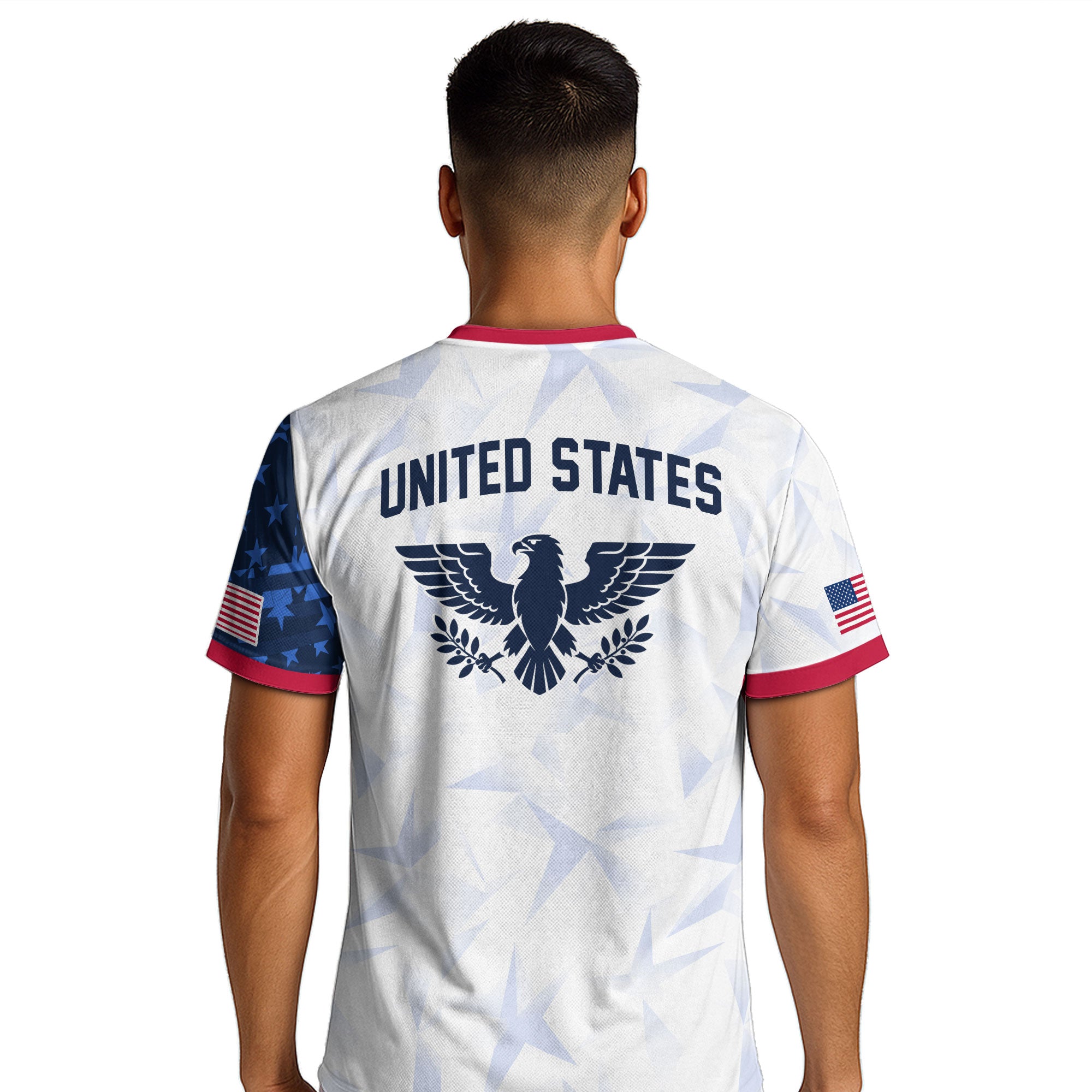 USA Eagle Soccer Jersey Adult American Pride Patriotic Soccer Fan Graphic Shirt