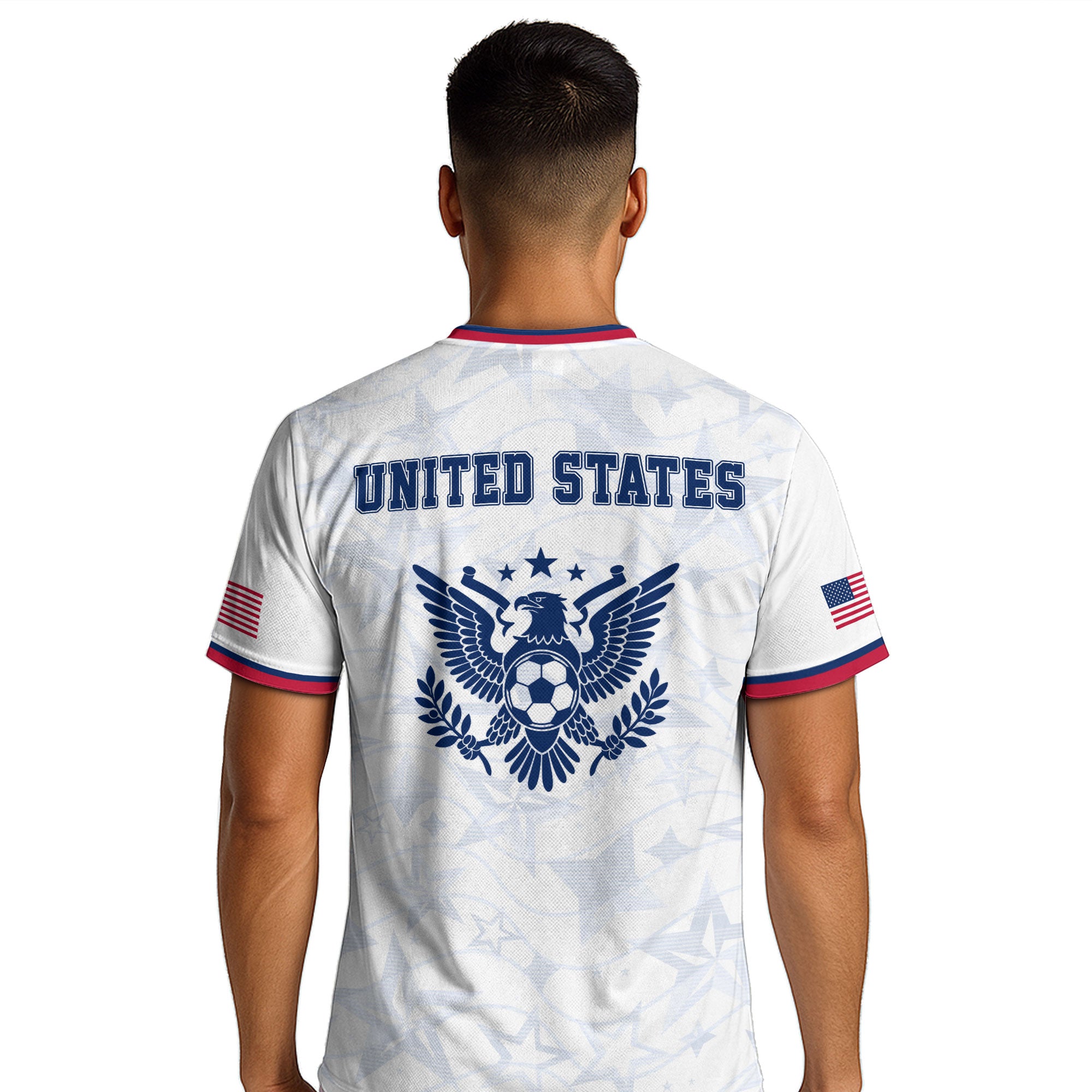 USA Eagle Soccer Jersey Adult Patriotic American Flag Soccer Fan Independence Day Shirt