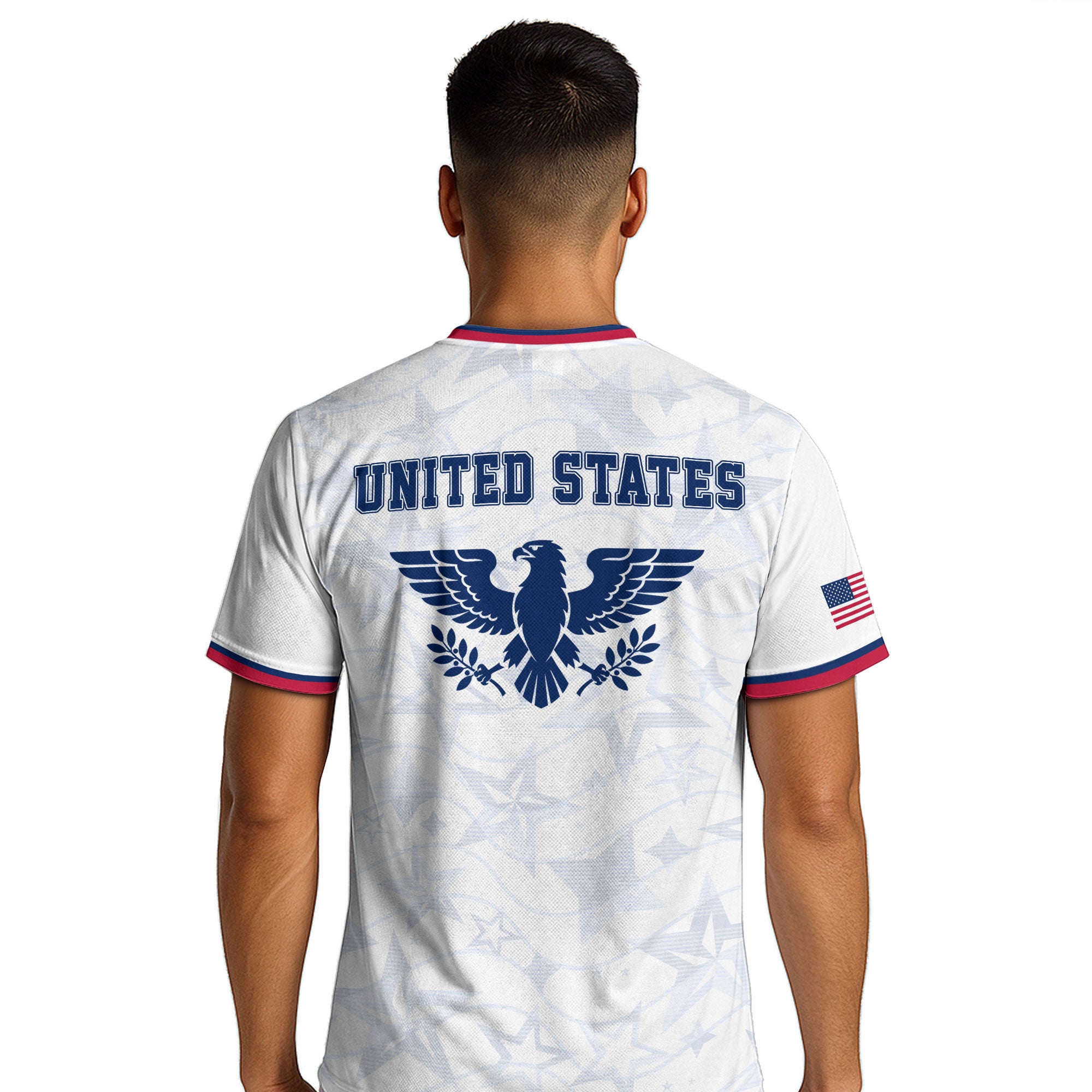 USA Eagle Soccer Jersey Adult Patriotic American Flag Soccer Fan Independence Day Shirt