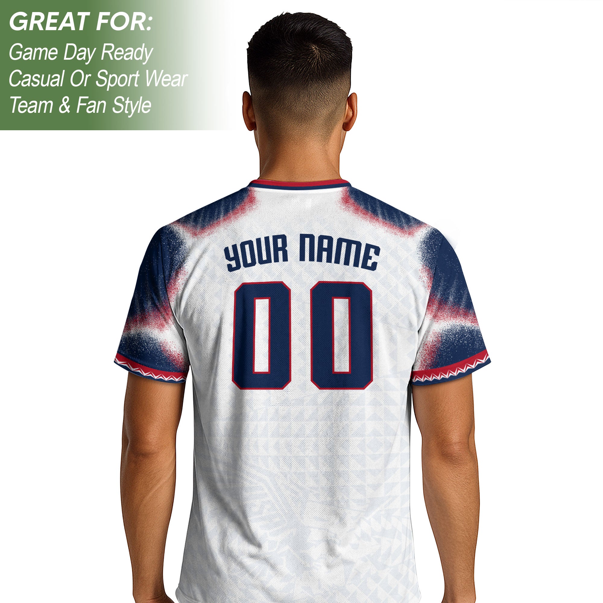 Custom USA Adult Soccer Jersey Personalized Football Shirt with Name and Number - Rust Field Wear