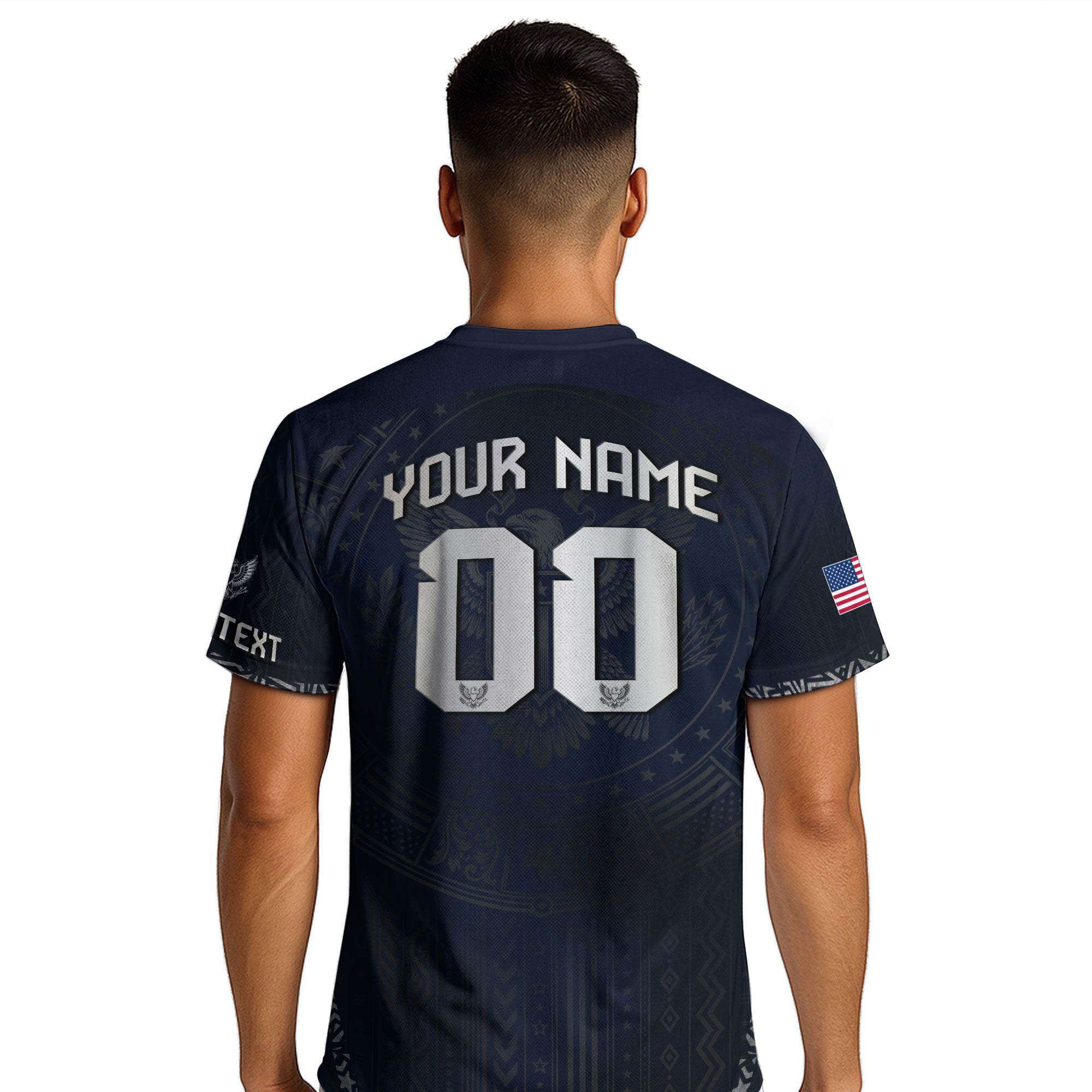 Custom Adult USA Soccer Jersey - Personalized Name & Number Patriotic Sports Team Shirt