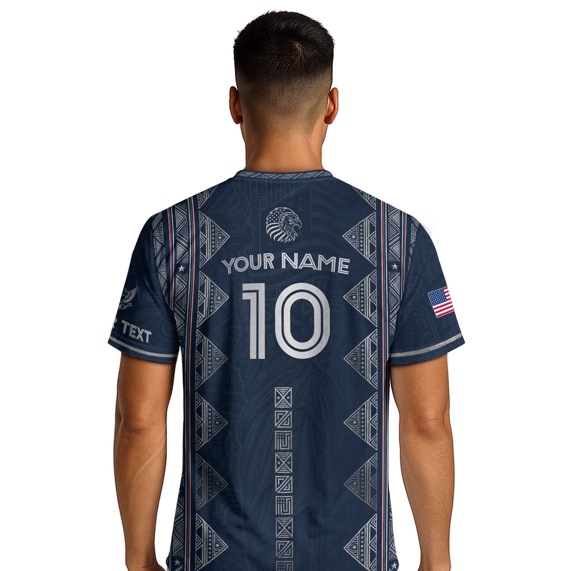 Personalized USA Soccer Jersey Adult Custom Name Number Patriotic Sports Team Uniform