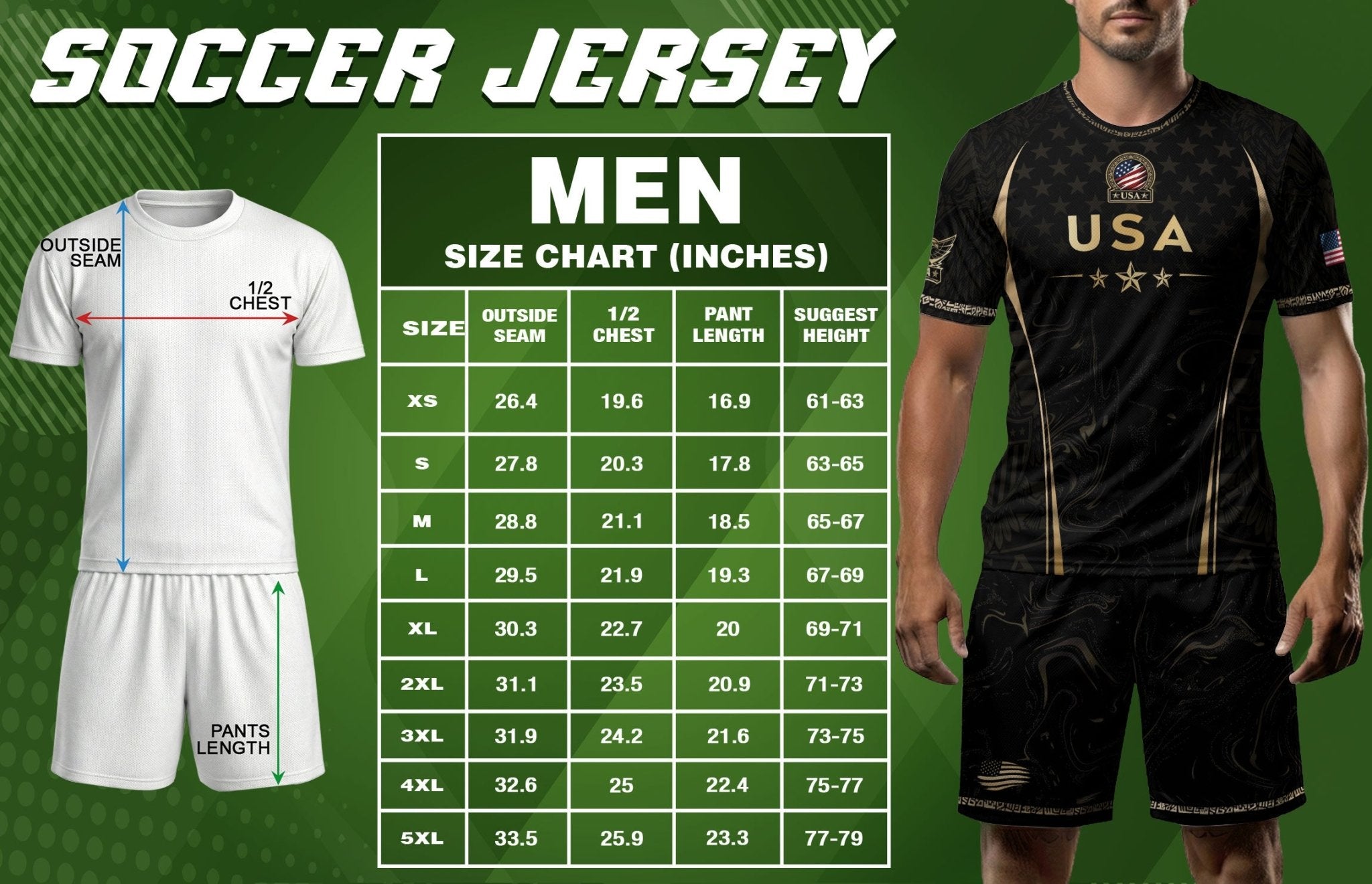 Adult Soccer Jersey Black Gold Style Iconic USA Eagle Graphic Team Training Shirt - Rust Field Wear