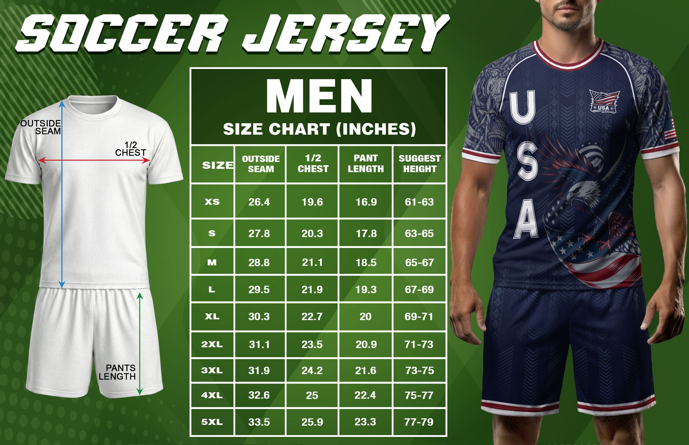 Navy Blue USA Soccer Jersey Bald Eagle Football Shirt Patriotic American Flag Sports Fan Apparel for Men