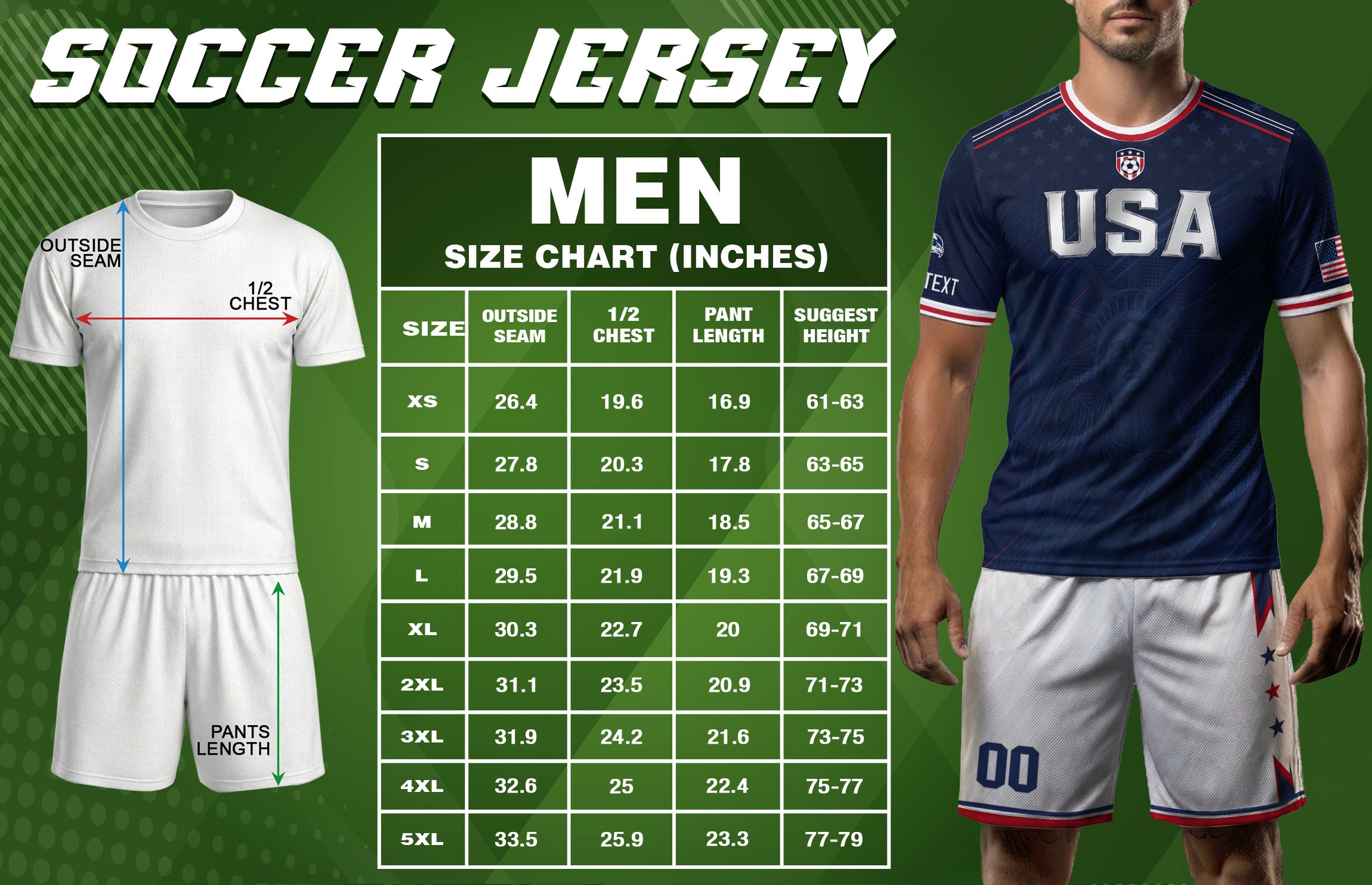 Custom Name Number USA Soccer Jersey Liberty Patriotic Navy Blue Football Team Shirt