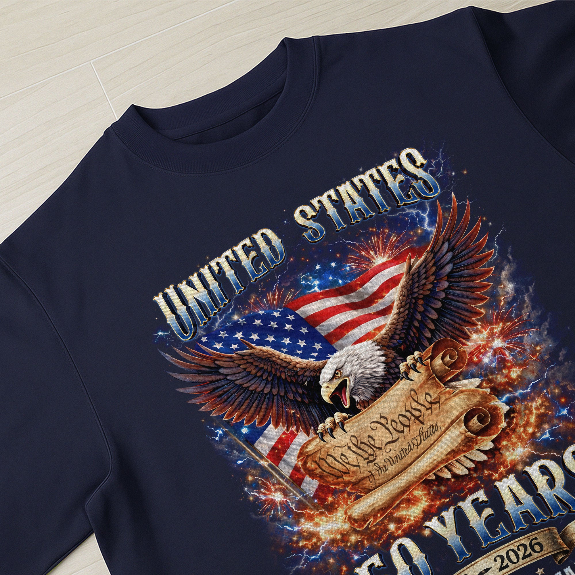 United States 250th Anniversary Shirts Personalized Custom Family Name Group Apparel