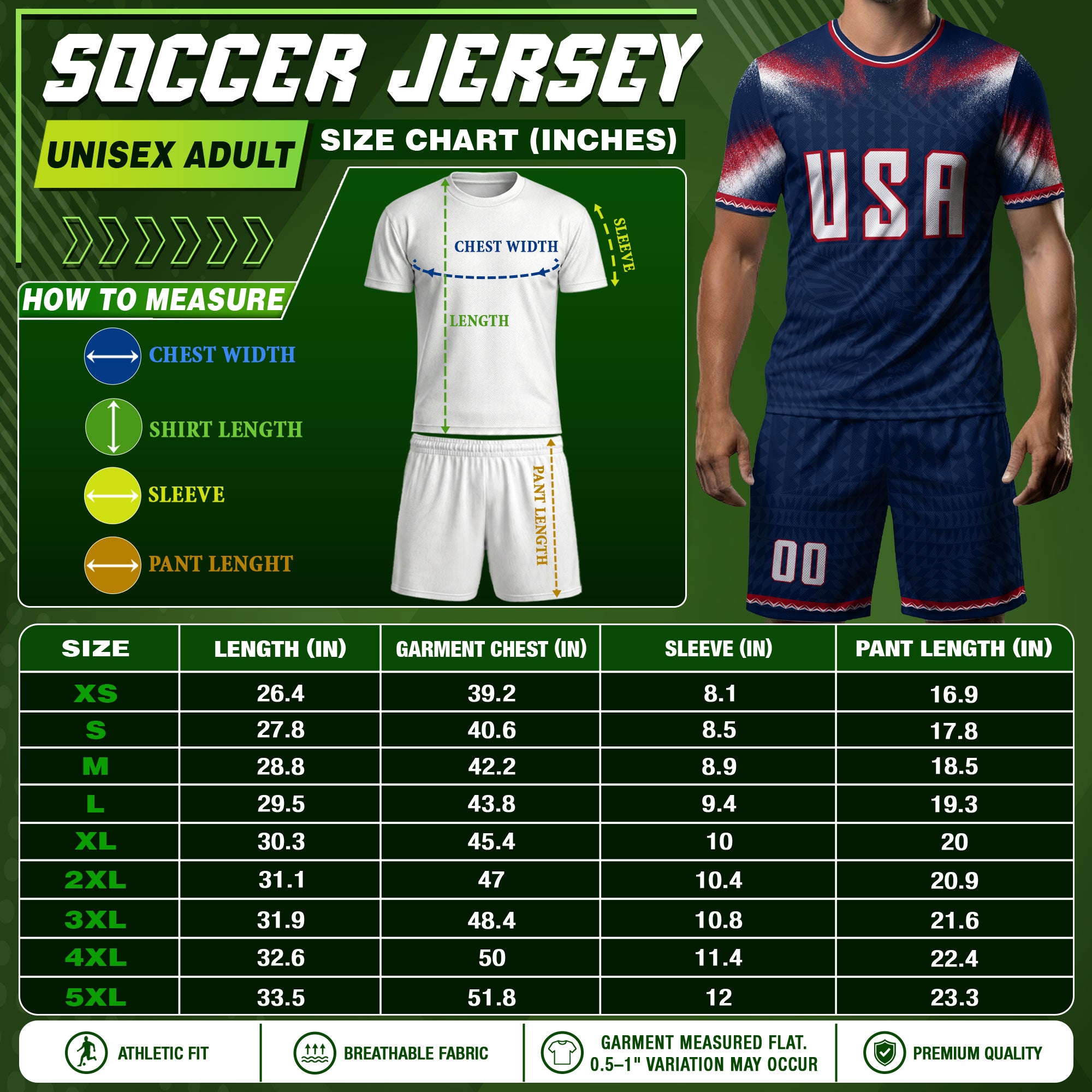 USA Soccer Jersey Men Patriotic Eagle Graphic Tee American Pride Football Shirt