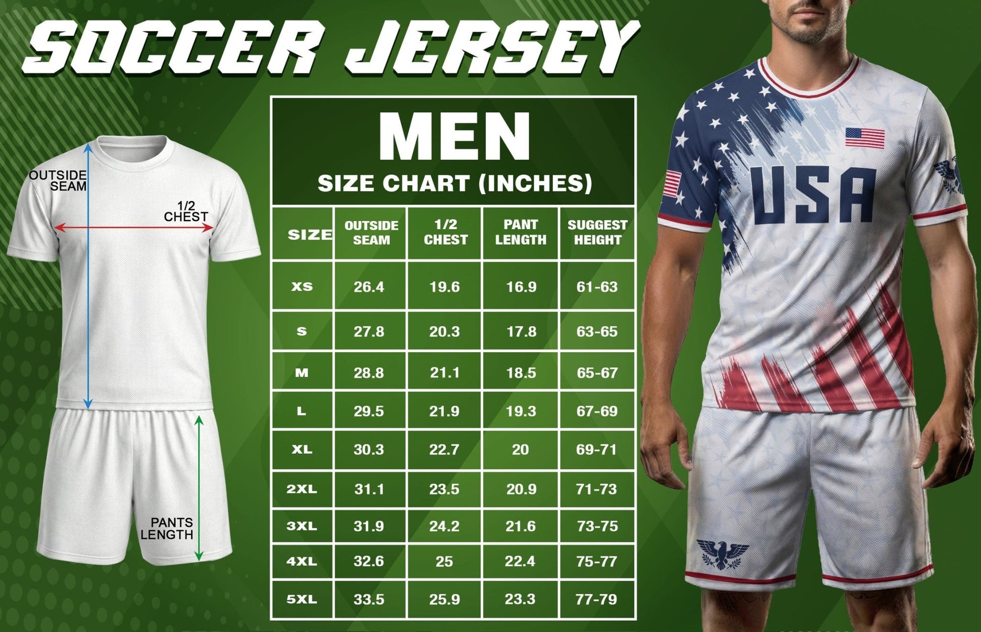 USA Soccer Jersey Adult Patriotic Eagle Athletic Shirt United States Soccer Tee - Rust Field Wear