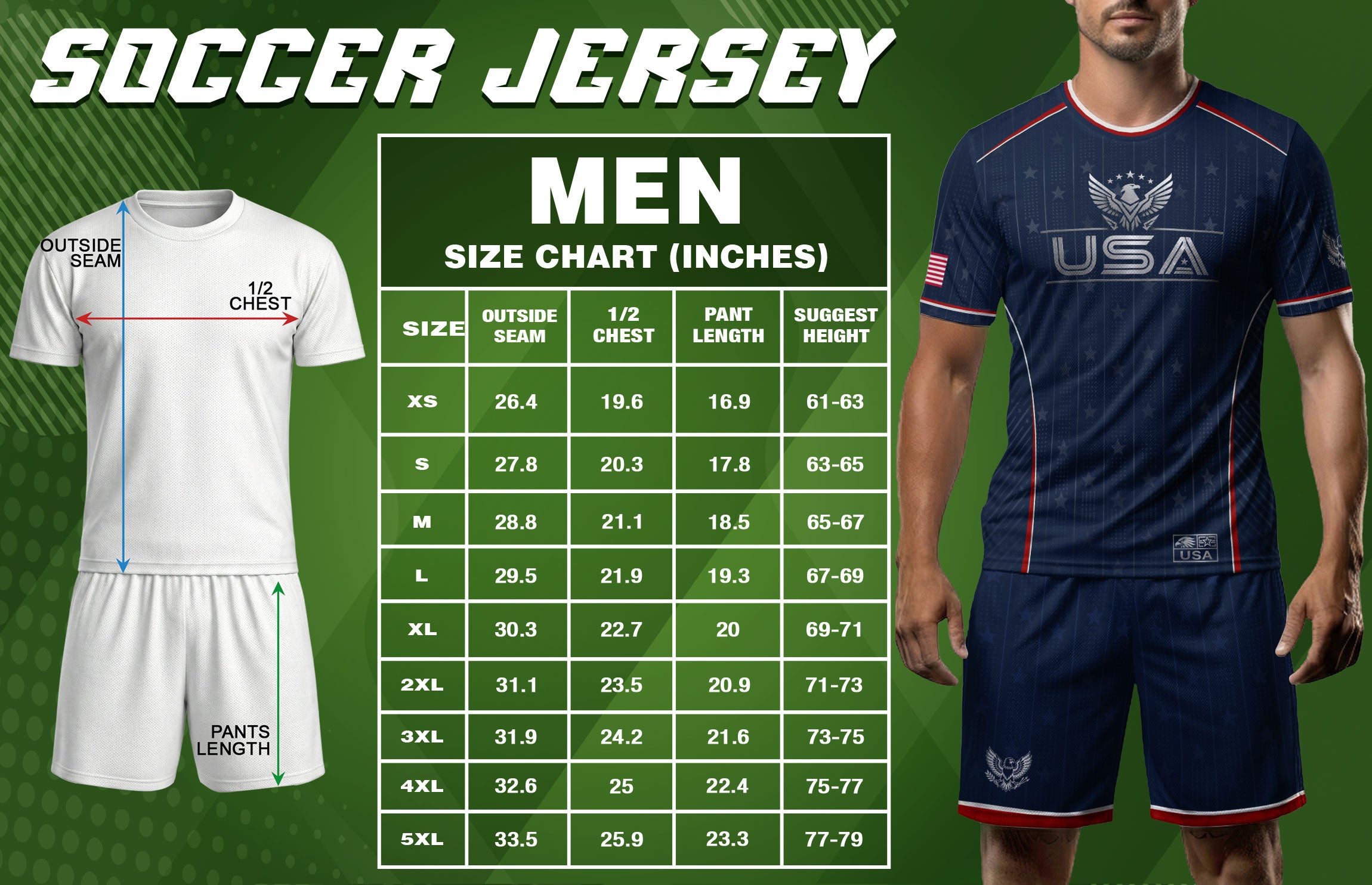USA Soccer Jersey Adult Navy Blue Patriotic Pinstripe Shirt United States Team Tee