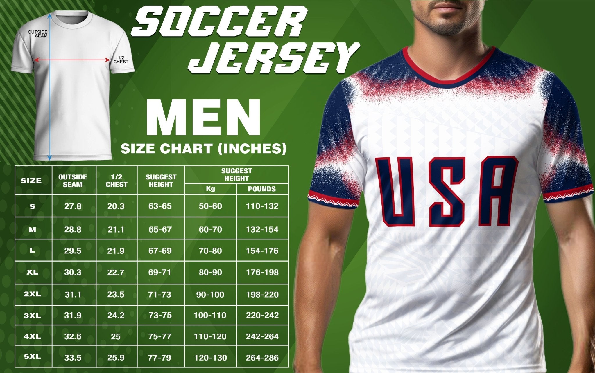 Custom USA Adult Soccer Jersey Personalized Football Shirt with Name and Number - Rust Field Wear