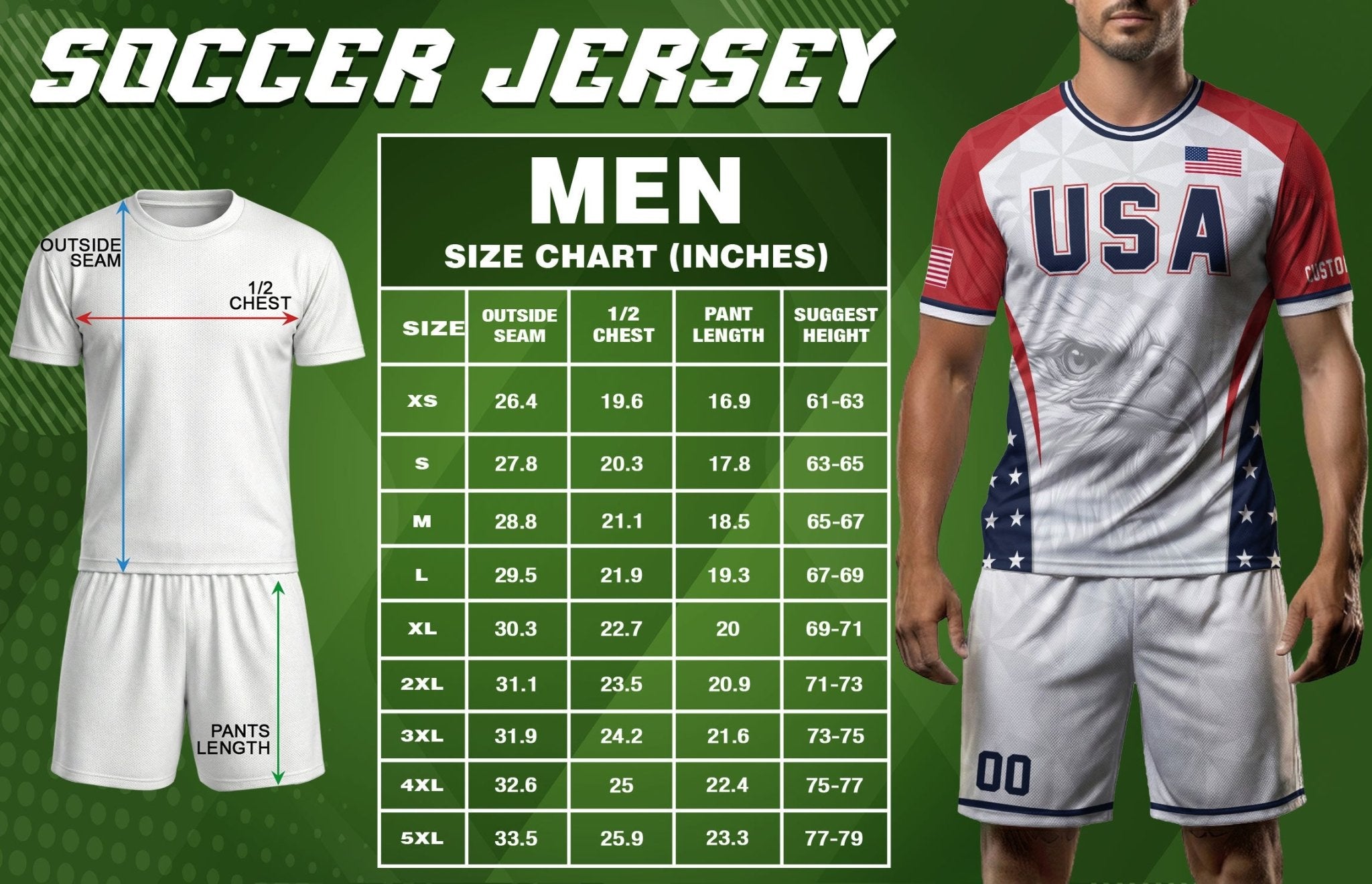 USA Soccer Jersey White Personalized American Football Shirt Eagle Pattern Team Men - Rust Field Wear
