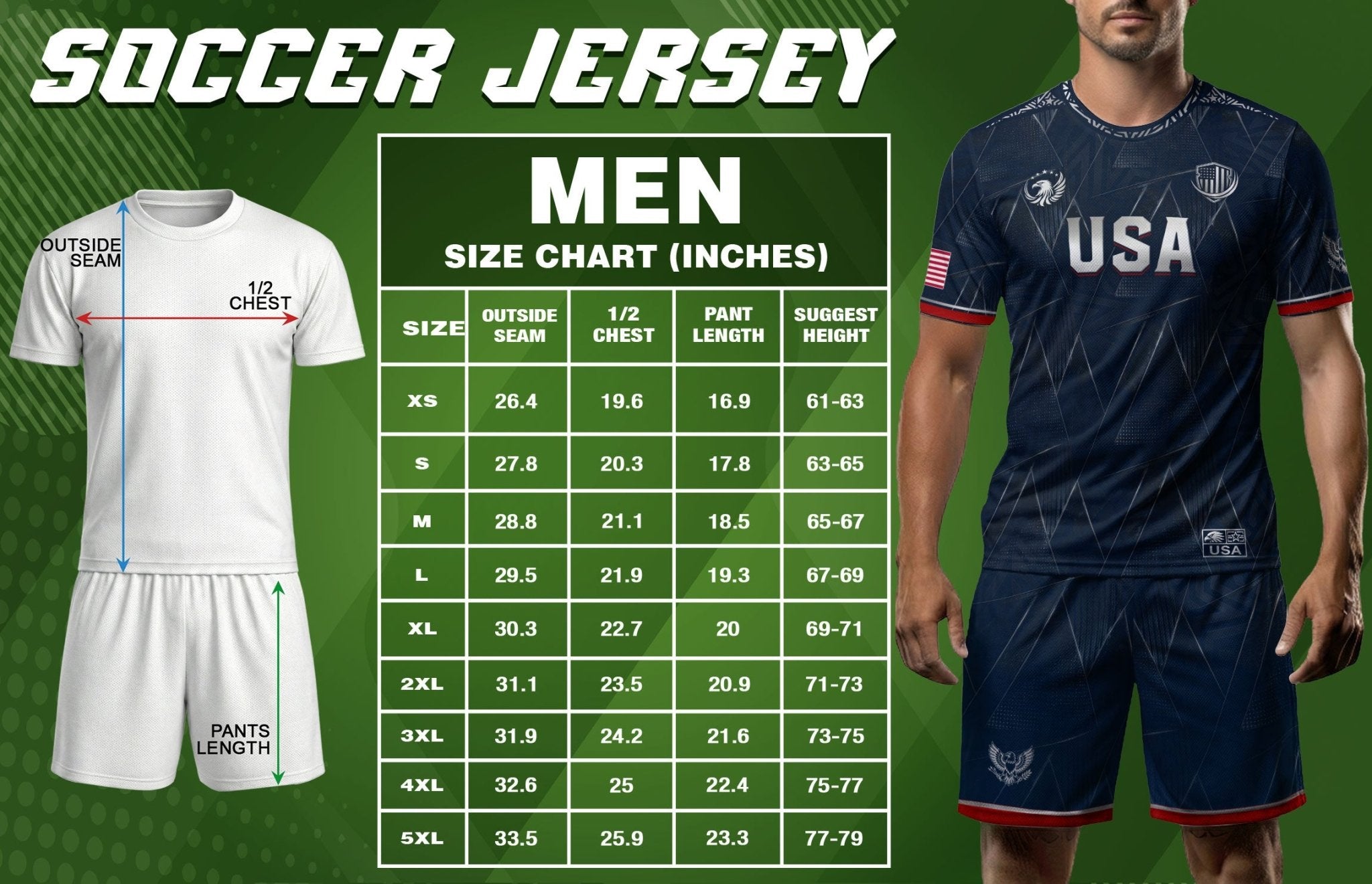 Adult Soccer Jersey Blue Patriotic Design - Bold Eagle Graphic Sport Training Shirt - Rust Field Wear
