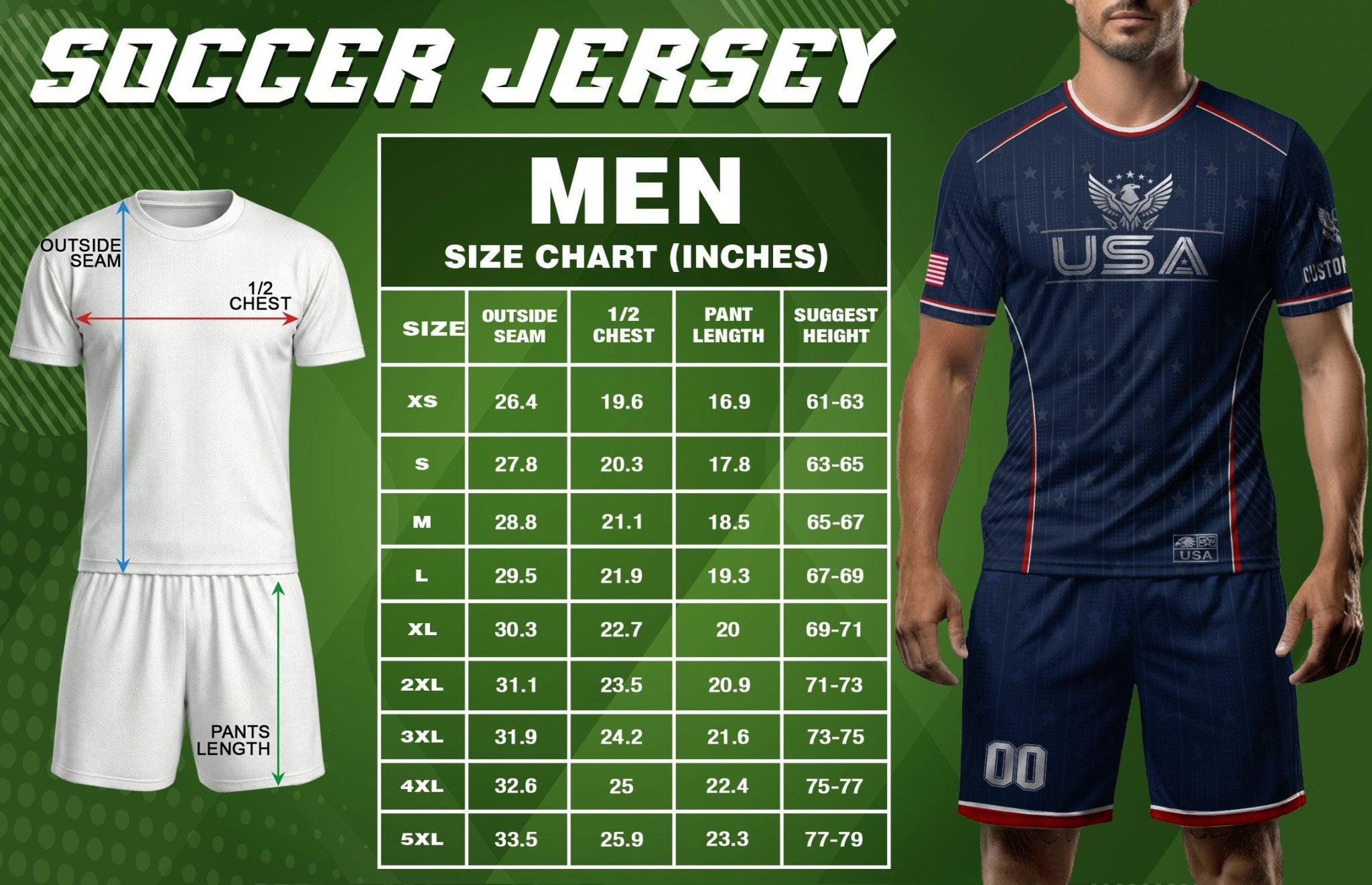 Adult USA Soccer Jersey Personalized American Eagle Patriotic Team Football Shirt - Rust Field Wear