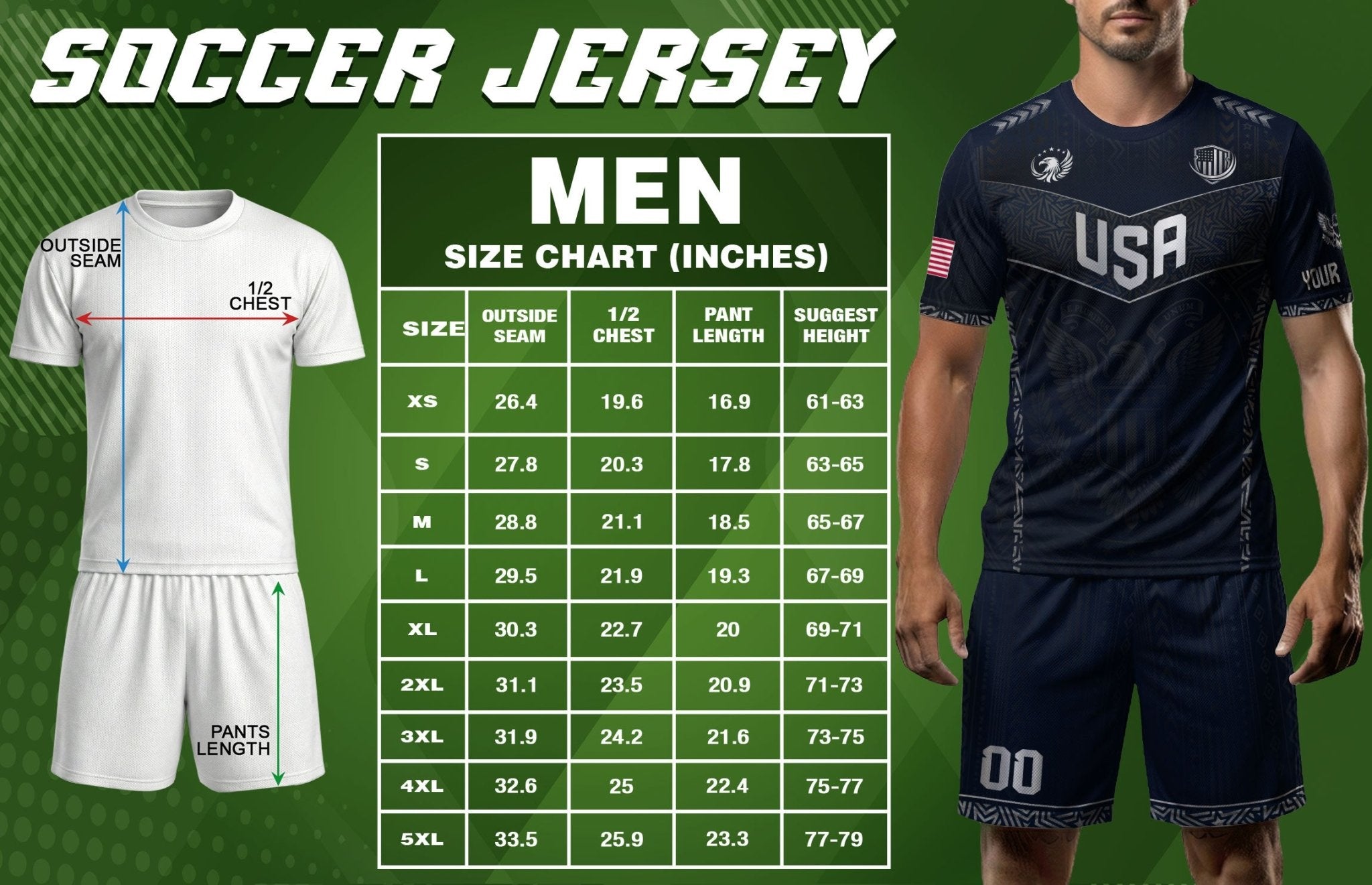 Custom Adult USA Soccer Jersey - Personalized Name & Number Patriotic Sports Team Shirt - Rust Field Wear
