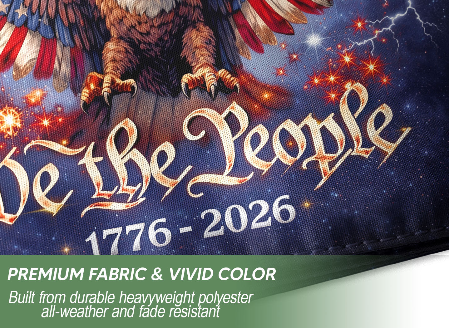 America 250 Years of Freedom 1776-2026 Garden Flag – Founders Washington Lincoln Franklin 250th Anniversary Double Sided Banner