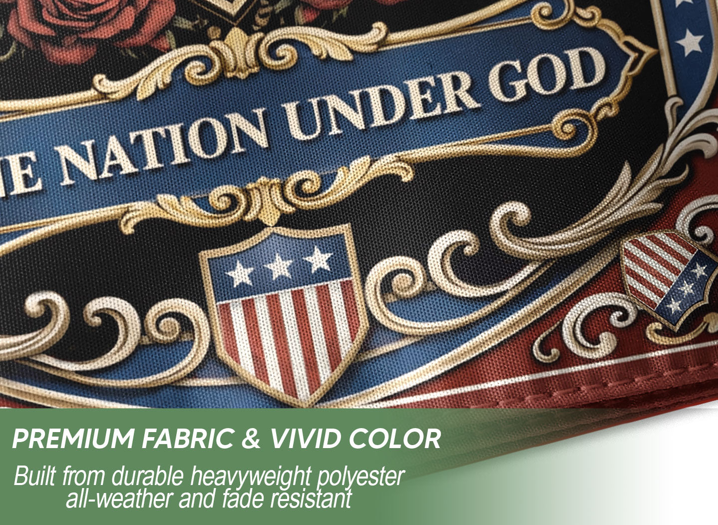 250th Anniversary USA Garden Flag – One Nation Under God, We The People, Cross Garden Flag, Faith and Freedom, 250 Years of Freedom Flag
