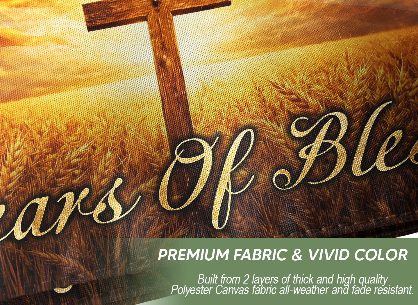 250 Years of Blessings Flag 1776–2026 – Liberty Bell & Cross One Nation Under God Patriotic Banner