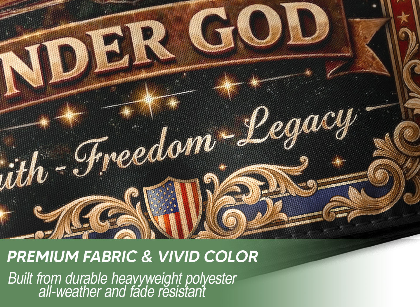 Christian One Nation Under God 250th Anniversary USA Garden Flag 1776–2026 Prayer Bible Patriotic Faith Freedom Design